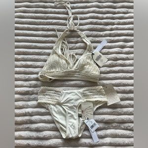 Boston Proper off white bikini